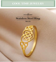 Anillo de Trébol Irlandés COOLTIME Joyería de Amuleto de Bruja para Mujeres - details 0