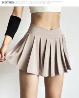 Falda de tenis de ocio para mujer, pantalones cortos con forro interior para porristas de golf, faldas plisadas para correr, deporte atlético, gimnasio y entrenamiento - details 10