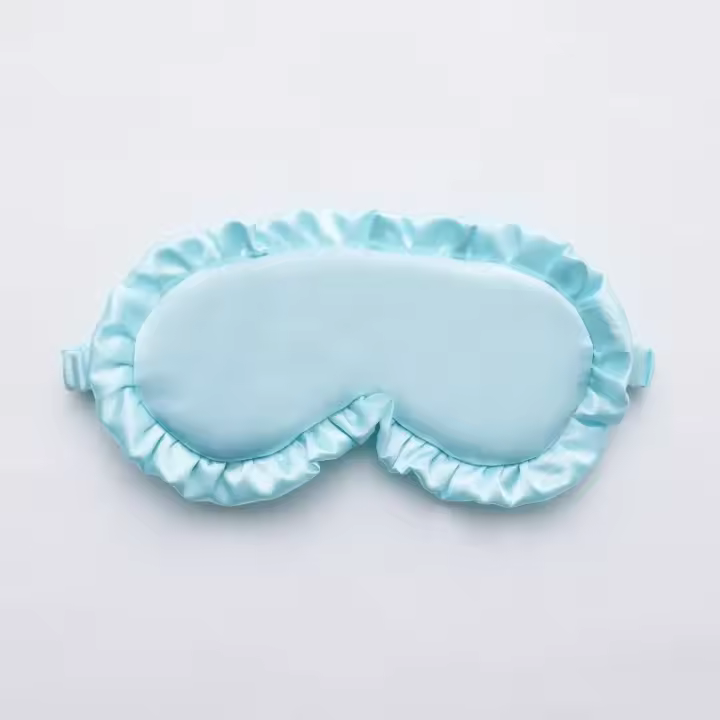 Suave con volantes, máscara, máscara de dormir opaca para dormir por la noche. Varios colores para mujeres y hombres. Volantes, , .Varios hombres. - 1