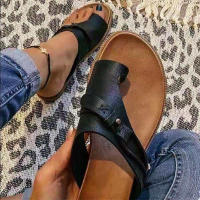 Zapatos Retro para mujer, chanclas clásicas con remaches planos, sandalias informales, talla grande 43, gran oferta, Verano - details 5