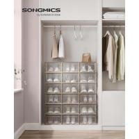 Cajas de Zapatos de Plástico Juego de 18 Organizadores Plegable, Apilable, Transparente, Blanco - details 29