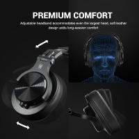 Auriculares Bluetooth Oneodio Fusion A70 con microfono profesional para estudio de grabación y DJ sin cable sobre el oído estéreo - details 6