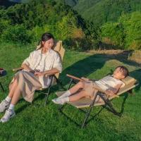 Silla de respaldo alto para acampar al aire libre plegable con ángulo ajustable de 5 rejillas Kermit recién mejorada, sillón de jardín - details 2