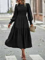 Vestido elegante de manga larga con cintura elegante de otoño e invierno para mujer - details 22