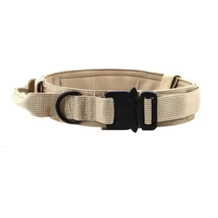 Collar táctico duradero para perro, Correa militar ajustable para mascotas, accesorios de entrenamiento para perros medianos y grandes, Pastor Alemán - 1