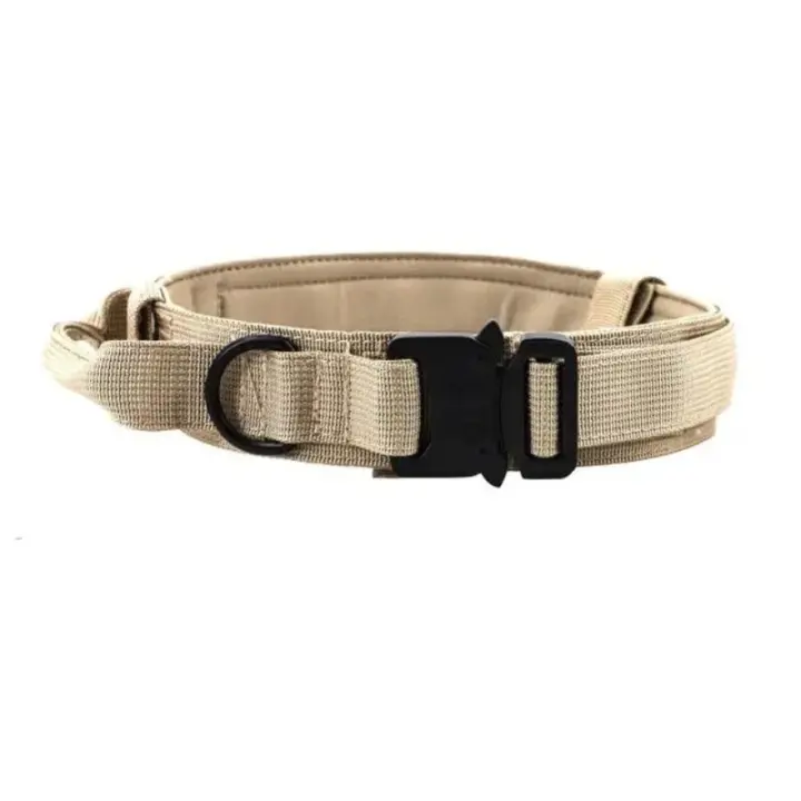 Collar táctico duradero para perro, Correa militar ajustable para mascotas, accesorios de entrenamiento para perros medianos y grandes, Pastor Alemán - 1