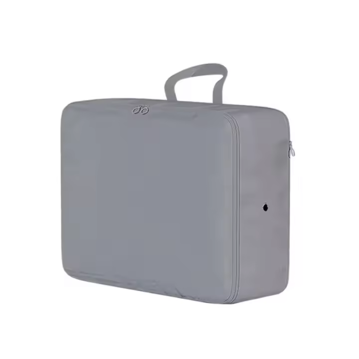 Bolsa de almacenamiento de chaqueta de plumón de poliéster, gran capacidad con asa, bolsa de almacenamiento para chaqueta acolchada, organizador de maleta de equipaje plegable - 1