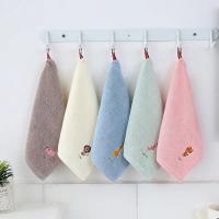 Toallas de algodón con bordado de dibujos animados para niños, suaves, todas las estaciones, adecuadas para hombres y mujeres, 1 unidad - details 0