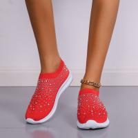 Zapatos individuales informales de estilo deportivo para mujer, Flyknit con diamantes de agua a la moda, primavera 2023 - details 7