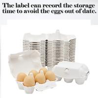 Cajas de papel para huevos de pollo, soporte de fibra de pulpa, sostiene 6 huevos a granel, granja, mercado, viaje, 40 piezas - details 1