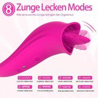 Embalaje privado SEXY 8 velocidades lamiendo lengua vibrador del clítoris estimulación de pezones orgasmo clítoris estimulador del punto G vagina juguetes sexuales para adultos para - details 2