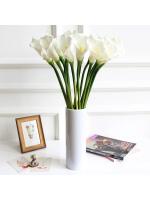 Bolas de Flor de Novia 5/10Pcs Flores Artificiales Blancas para Decoración de Fiesta de Bautizo en Casa Tacto Real de Lili de Calla - details 5