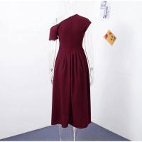 OUWU- Vestido de manga larga para mujer, elegante color sólido con abertura frontal, de moda para primavera y verano 2024 - details 0