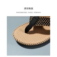Chanclas ligeras de goma para hombre, zapatillas tejidas a la moda, sandalias informales para exteriores, zapatos de playa antideslizantes transpirables, novedad de verano - details 2