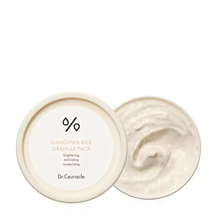 Paquete de mascarilla de gránulos de arroz Dr.Ceuracle Gangwha caliente-mascarilla facial coreana para el cuidado de la piel, exfoliante suave y transparente para poros - 1