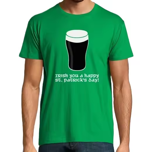 Irlandés te un feliz día de San Patricio Camisetas CERVEZA,Pack Regalo Camiseta Personalizada - 1