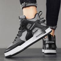 Zapatillas Casuales de Cuero de Microfibra de Alta Zapatos Deportivos para Hombres a la Moda - details 2