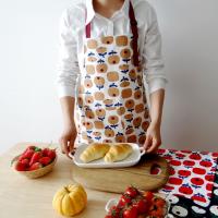 Delantal de trabajo, delantales ajustables de Chef y camarero con bolsillos, delantales de cocina estampados, delantal de cocina de algodón sin mangas, Picnic - details 2