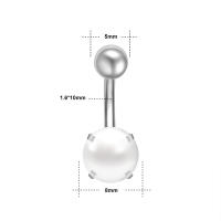 ZS-Anillo de Ombligo de acero inoxidable para mujer, Piercing redondo, joyería de Ombligo, cristal de corazón, 14G, 1 unidad - details 13