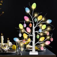 Adorno de Mesa de Pascua con Árbol de Birjó Luminoso de 24 Pulgadas Decoración Ajustable de Huevo Luminoso (12 Azufres Aleatorios) - details 5