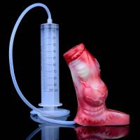 Empaque privado Sexy LICKER Función de eyaculación Funda de silicona de fantasía Extensor Funda para agrandamiento del pene Juguetes sexuales para hombres 18+ - details 13