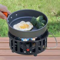 Estufa de gas de encendido electrónico de 21000W con adaptador, horno portátil para exteriores, quemador de barbacoa de metal, utensilios, accesorios de cocina - details 0