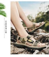 Zapatillas de Cuero Genuino para Hombres Estilo Romano Casuales para Exteriores - details 1