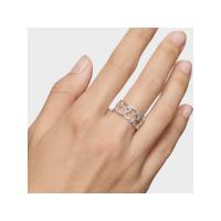 Rdovkxua Anillo De Plata Esterlina Con Patrón De Oso, Accesorios De Lujo Ligeros De Moda De Alta Gama Para Mujer - details 1