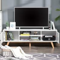 Mueble Moderno para Televisión de 65 Pulgadas Mesa de TV con 2 Puertas Estante Abierto de Madera - details 1