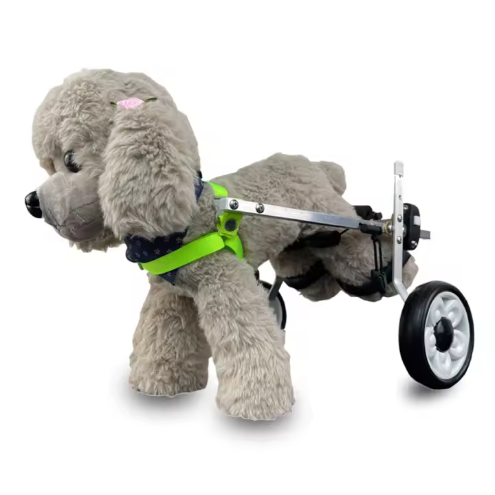 Silla de ruedas para perros con discapacidad, elevador de extremidades traseras para mascotas, carrito de aleación de aluminio, Osito de pelo dorado, asistencia para piernas traseras, soporte para ejercicio, andador - 1