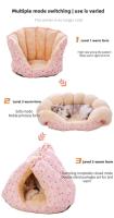 Cama de Invierno Caliente para Mascotas Cesta de Suministros para Mascotas con Cojines - details 1