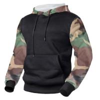 Sudadera con capucha de manga larga para hombre, sudadera de camuflaje para otoño e invierno, sudadera con capucha de lana - details 8
