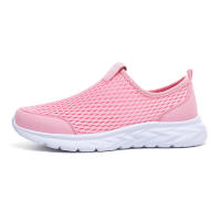 Flyknit-zapatillas de correr para mujer, zapatos deportivos transpirables, ligeros, suaves, color rosa - details 8