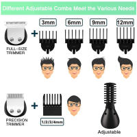 Surker-cortadora de pelo multifunción 6 en 1 para hombre, Afeitadora eléctrica recargable, inalámbrica, 8688 - details 3