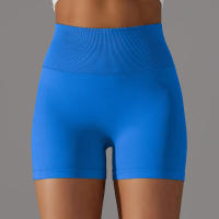 Pantalones cortos de yoga para mujer, pantalones cortos Fiess para correr, ciclismo, transpirables, cintura alta, entrenamiento, gimnasio, verano - details 82