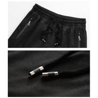 Pantalones cortos de algodón de los hombres casuales verano nueva moda con bolsillos laterales y cremallera pantalones de correr al aire libre - details 6