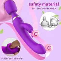 Leten-vibrador de 10 modos para mujer, consolador vaginal, masturbación femenina 3 en 1, vibradores de punto G de conejo, palo de masaje de clítoris potente, Juguetes sexuales para - details 5