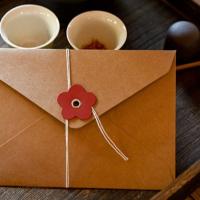 20 piezas Vintage San Valentín sobres de ventana sobre de regalo sobre de efectivo sobres de papel Kraft con botón lazo amor - details 9