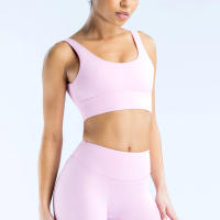 Nuevo sujetador deportivo minimalista de spandex con costura nueva, adecuado para el fitness femenino, estiramiento, ropa de yoga transpirable. ﻿ - details 10