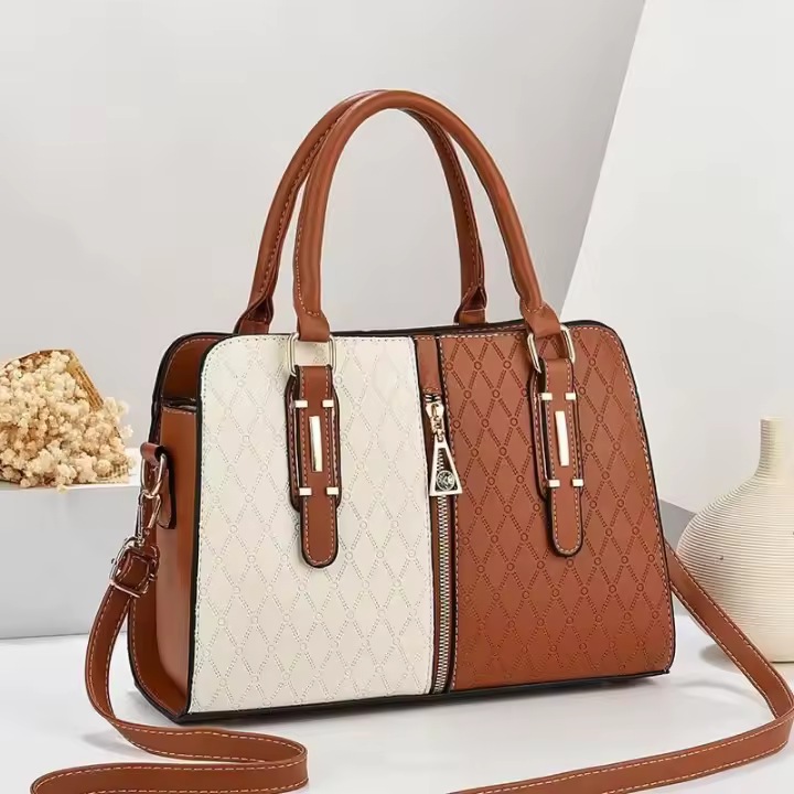 Bolso de mujer, bandolera atmosférica de moda, color simple y versátil, bolso para madre de mediana edad, mochila de lujo de alta gama - 1