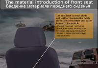 Funda de Asiento de Coche Universal de Cuero PU Protector Completo Anti-Rasguños Apto para Sedán SUV Camioneta - details 7