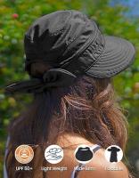 Sombrero convertible con visera de playa para mujer UPF 50+ protección solar UV - details 2