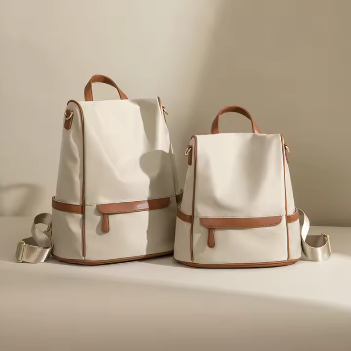Mochilas de gran capacidad, bolsos de viaje para mujer, mochilas de colores a la moda, mochilas antirrobo funcionales impermeables, diseño Vertical de tendencia informal - 1