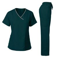 Uniforme quirúrgico de alta calidad para mujer, Tops y pantalones de Spa para salón de belleza clínico de Hospital, conjuntos de uniformes médicos para enfermería. - details 22