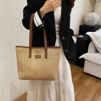 Elegante bolso de paja tejido de verano, bolso de hombro de paja informal bohemio, bolso de mano de playa de ocio para damas/niñas - details 3