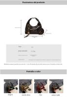 Nuevo bolso bandolera con textura, bolso popular para mujer. - details 6