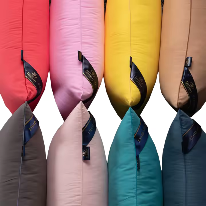 Almohada de cama de poliéster suave y cómoda, almohadas blancas para dormir de lado y espalda y estómago - 1