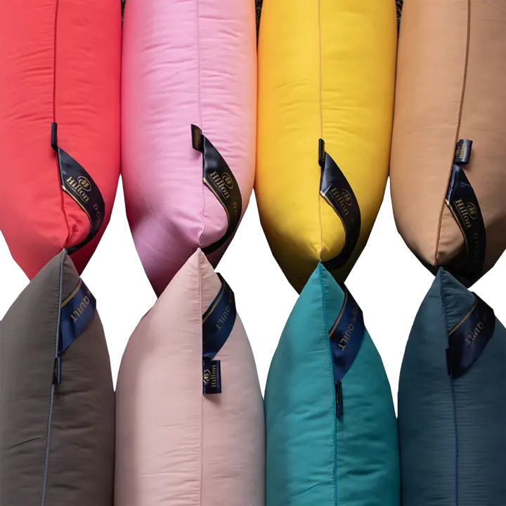 Almohada de cama de poliéster suave y cómoda, almohadas blancas para dormir de lado y espalda y estómago - 1
