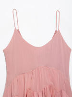 OUWU- Novedad de verano, ropa de mujer, vestido corto con decoración en capas en estilo de moda francesa de Europa y América - details 3