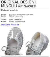 Nuevos zapatos Mary Jane de malla transpirable blanca, zapatos casuales de alta gama para mujer, zapatos de moda. - details 5